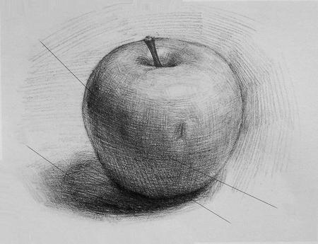 wie man einen Apfel zeichnet