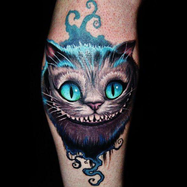 Cheshire-Katze-Tätowierung 