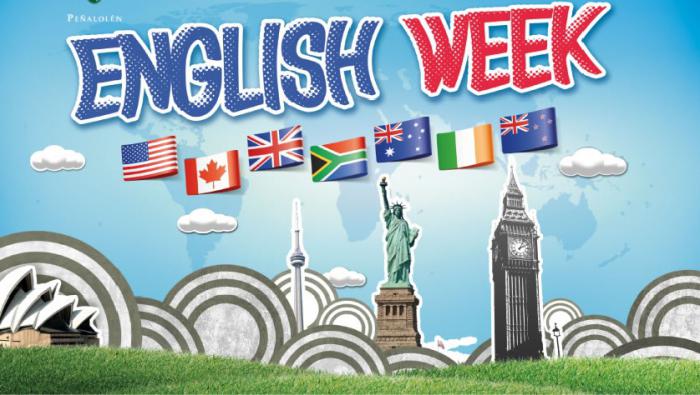 Englisch ist großartig! Woche des Englisch in der Schule, Plan der Ereignisse